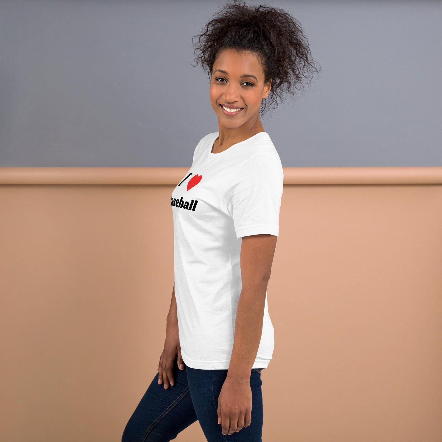 I Heart Baseball Youth White Unisex T-shirt