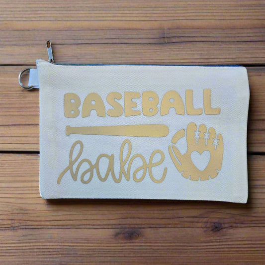 Baseball Babe Zipper Pouch