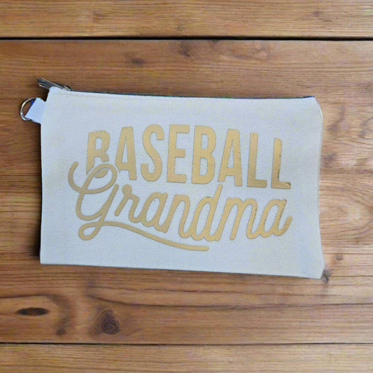 Baseball Mom Zipper Pouch