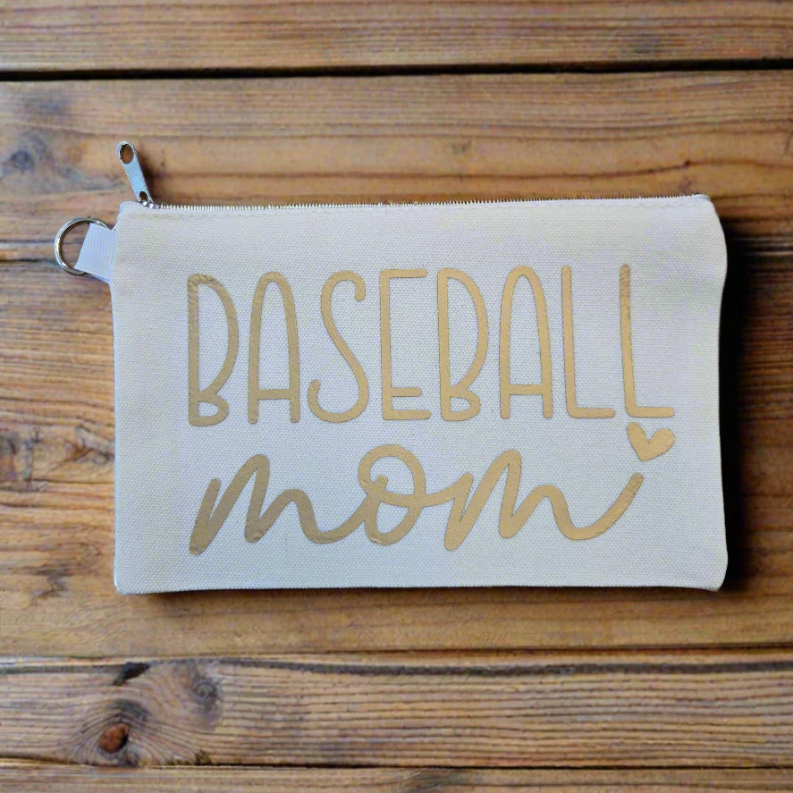 Baseball Mom Zipper Pouch