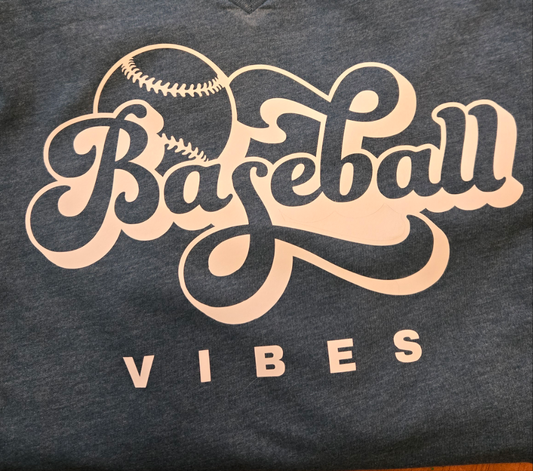 Baseball Vibes Adult Tee