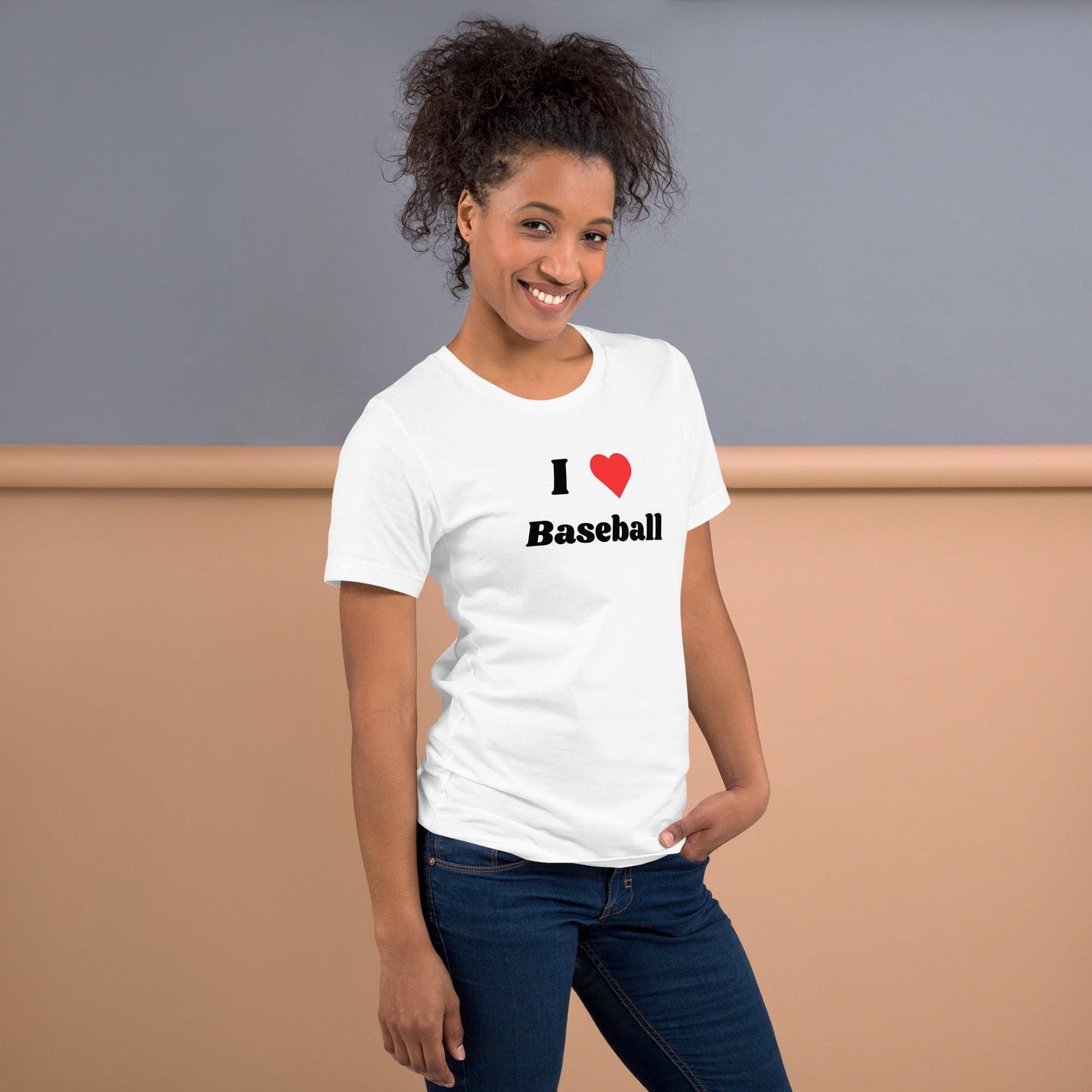 I Heart Baseball Youth White Unisex T-shirt