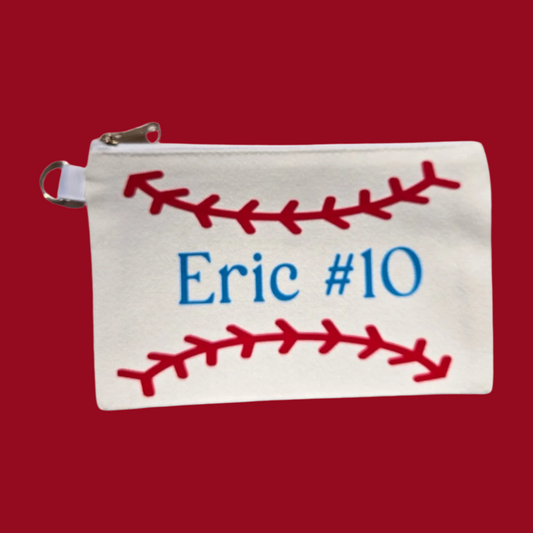 Baseball Personalized Zipper Pouch