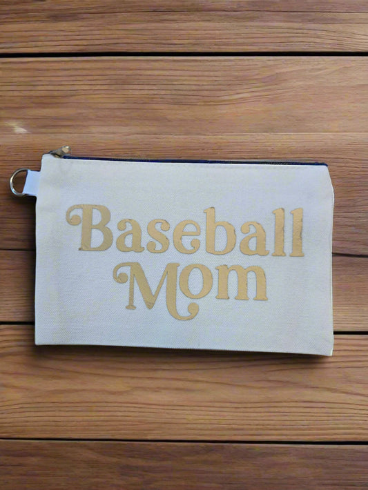 Baseball Mom Zipper Pouch