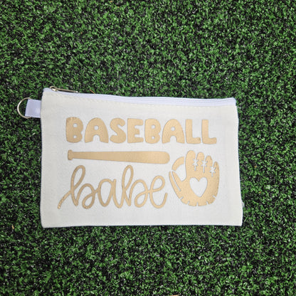 Baseball Babe Zipper Pouch