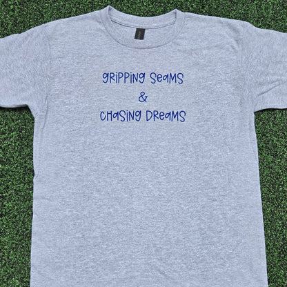 Gripping Seams & Chasing Dreams Youth Tee