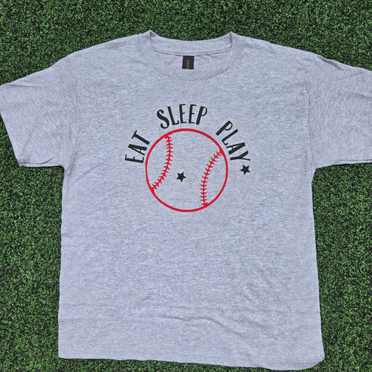 Eat Sleep Play Adult Tee