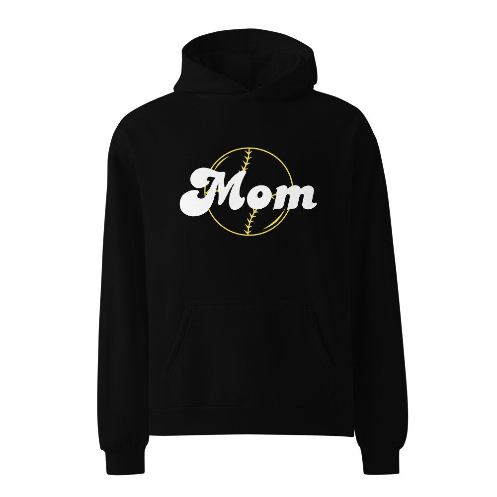 Softball Mom Unisex Hoodie in Black for every team