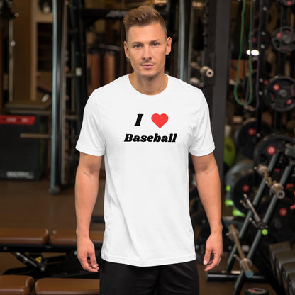 I Heart Baseball Youth White Unisex T-shirt