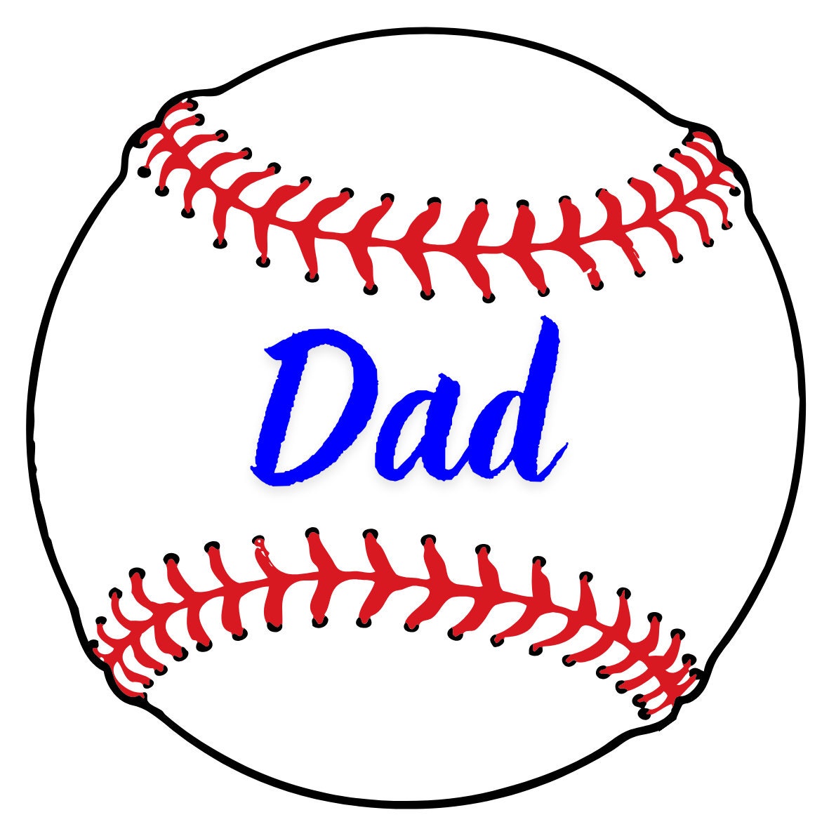 Baseball Dad Sticker