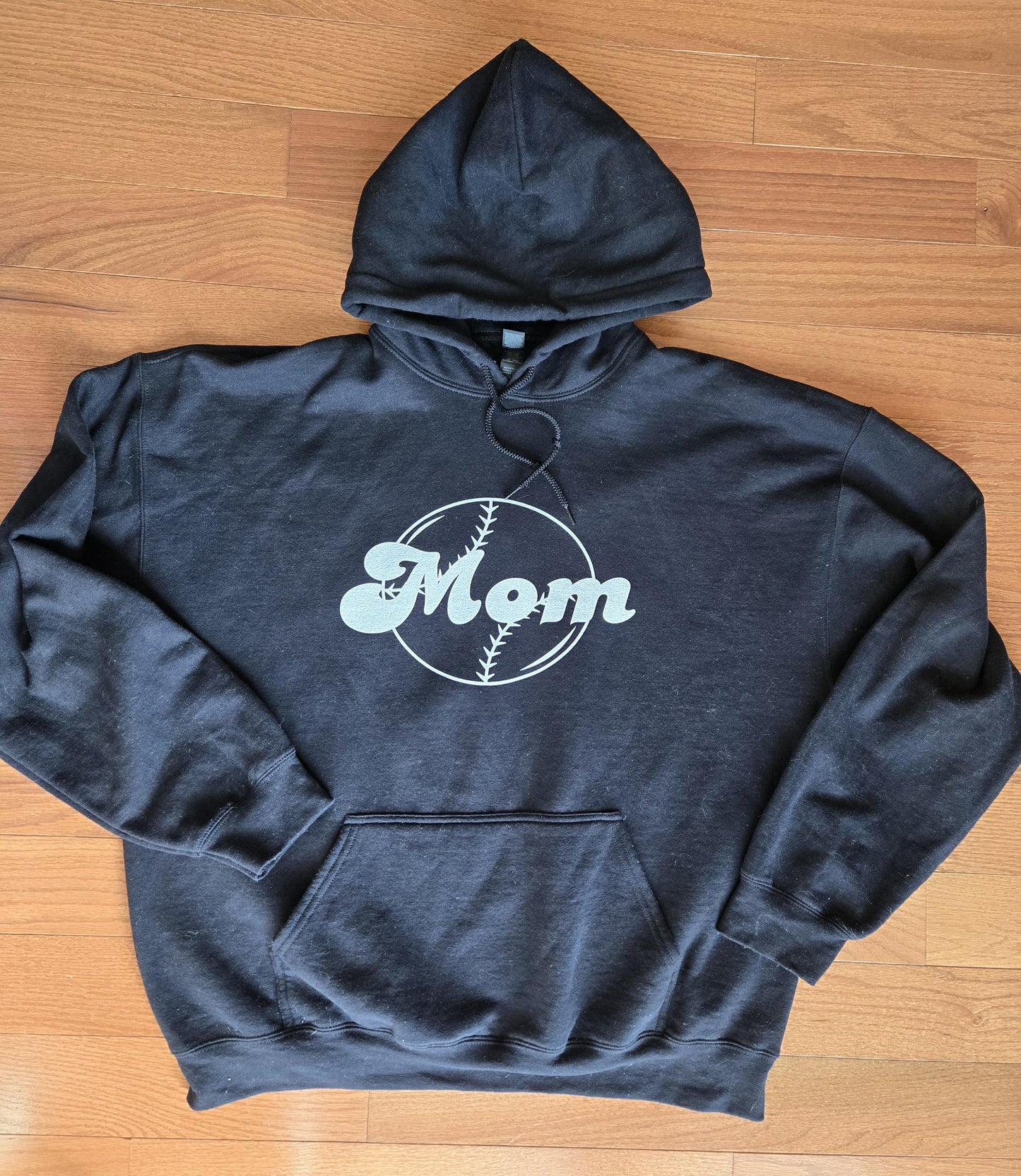 Softball Mom Unisex Hoodie in Black for every team
