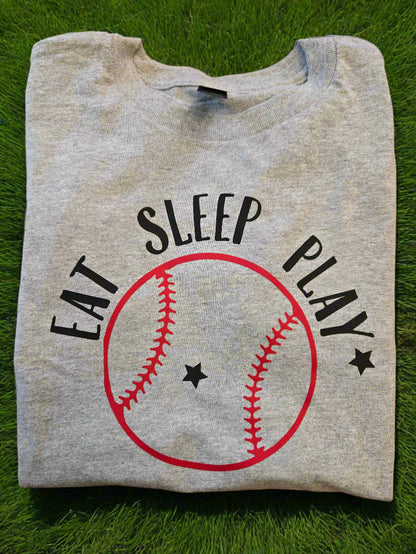 Eat Sleep Play Adult Tee